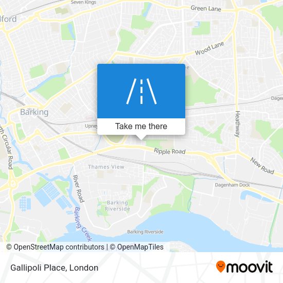 Gallipoli Place map