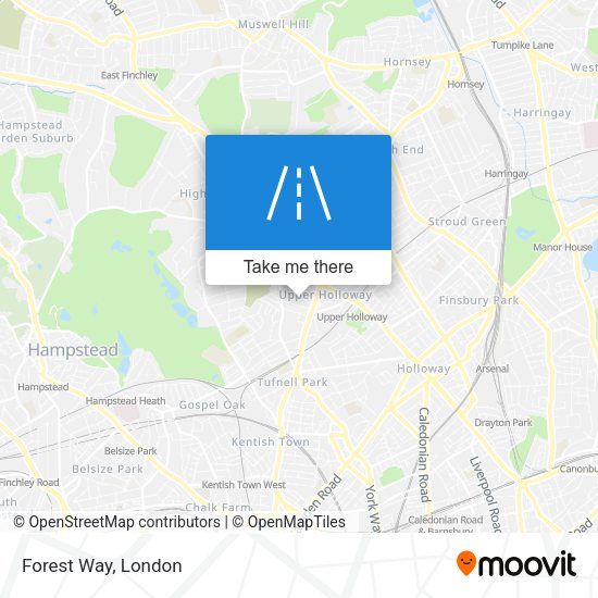 Forest Way map