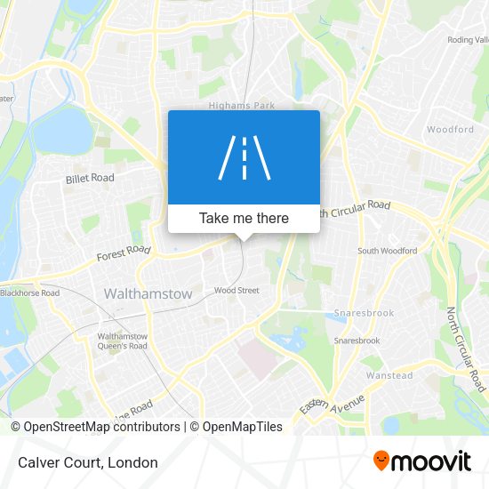 Calver Court map