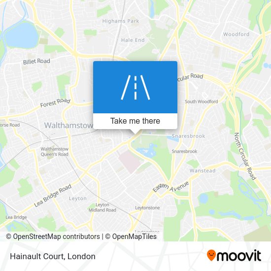 Hainault Court map