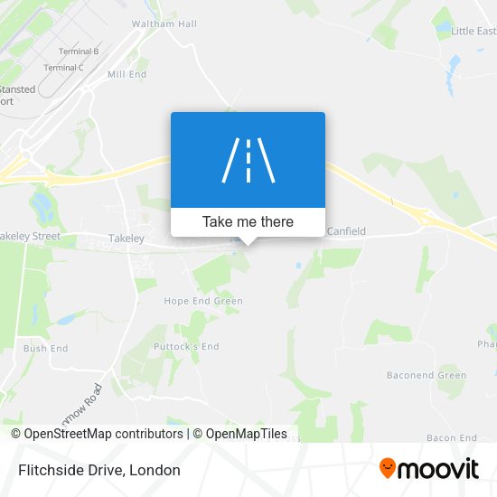 Flitchside Drive map
