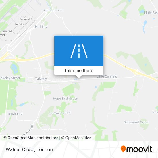 Walnut Close map