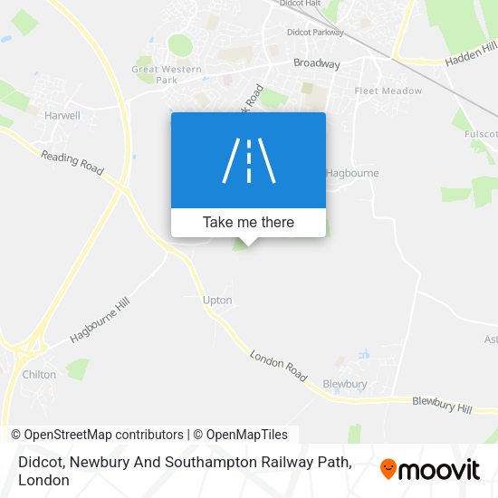Didcot, Newbury And Southampton Railway Path map