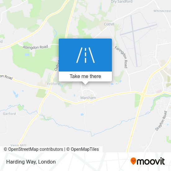Harding Way map