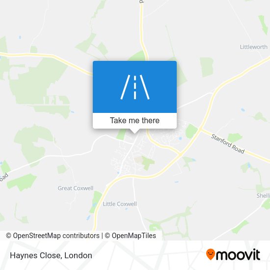 Haynes Close map