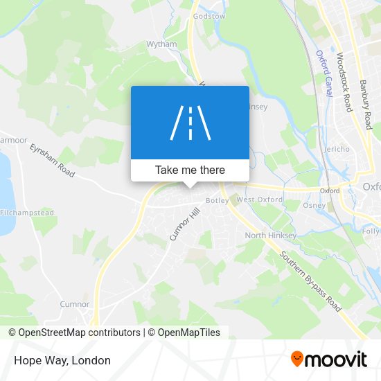 Hope Way map