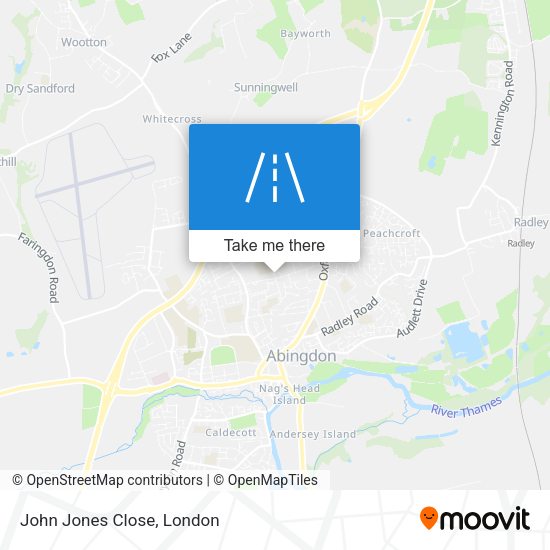 John Jones Close map