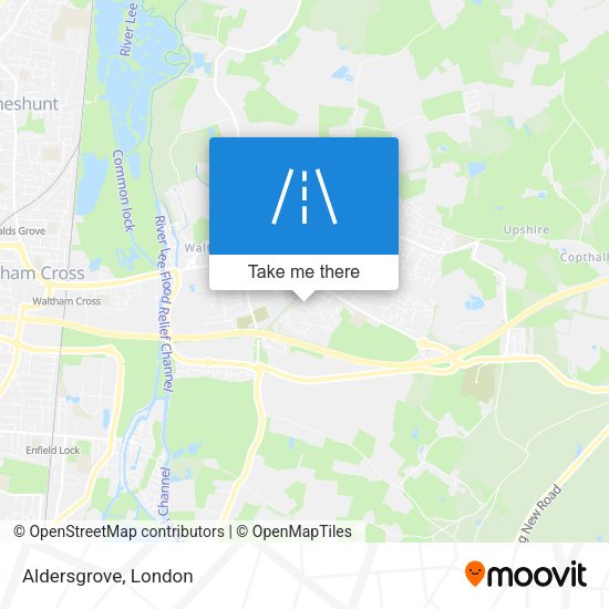 Aldersgrove map