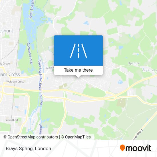 Brays Spring map