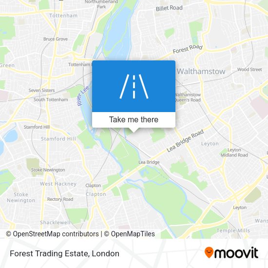 Forest Trading Estate map