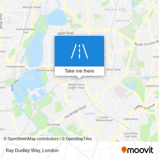 Ray Dudley Way map