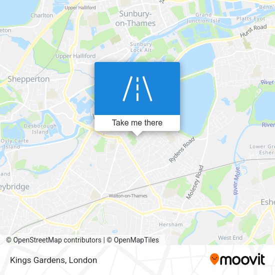 Kings Gardens map