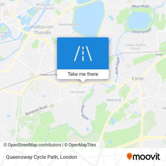 Queensway Cycle Path map