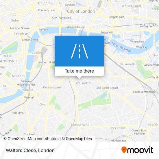 Walters Close map