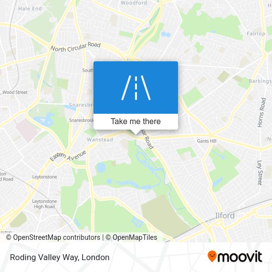 Roding Valley Way map
