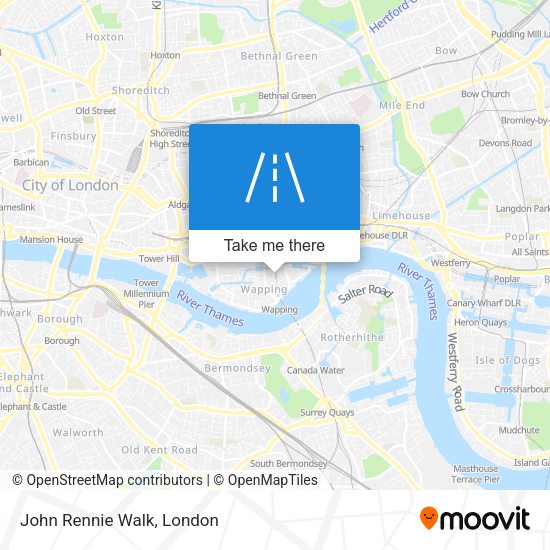 John Rennie Walk map