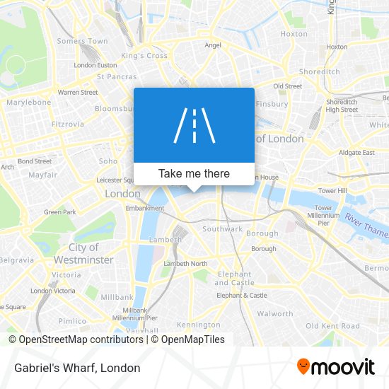 Gabriel's Wharf map