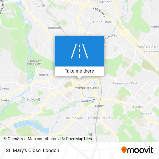 St. Mary's Close map