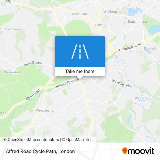 Alfred Road Cycle Path map