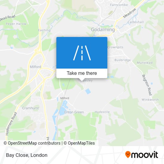 Bay Close map
