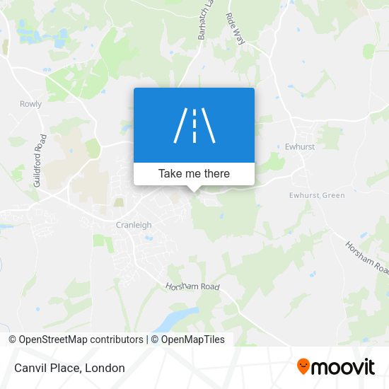 Canvil Place map