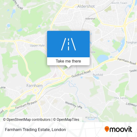 Farnham Trading Estate map