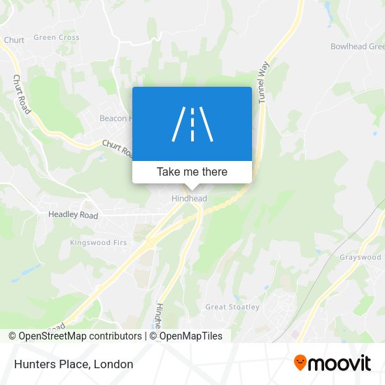 Hunters Place map