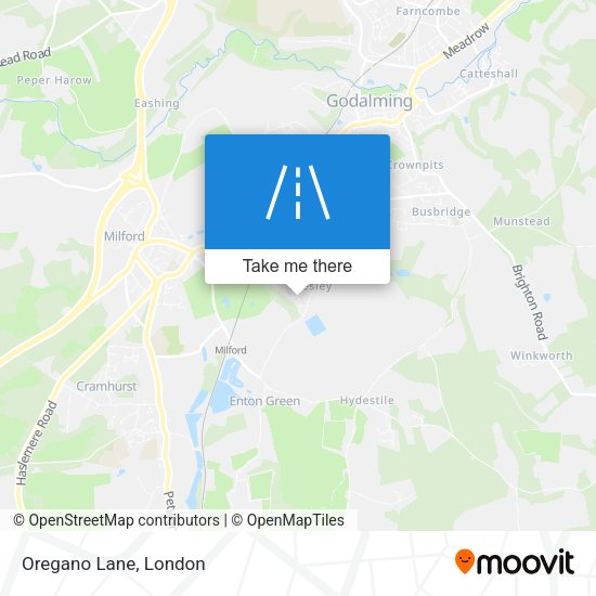 Oregano Lane map