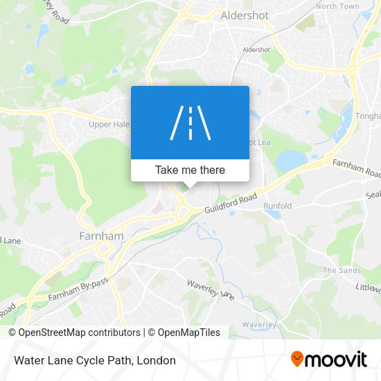 Water Lane Cycle Path map