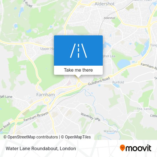 Water Lane Roundabout map