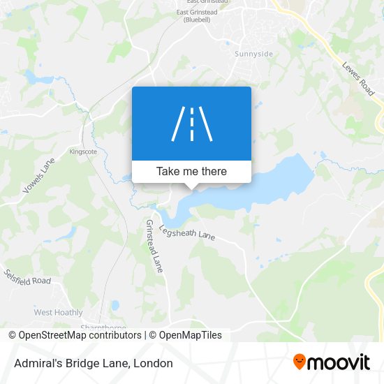 Admiral's Bridge Lane map