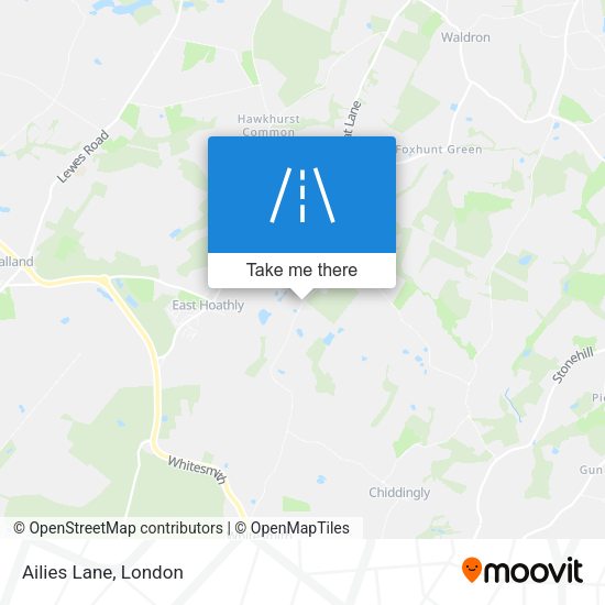 Ailies Lane map