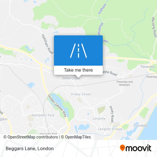Beggars Lane map
