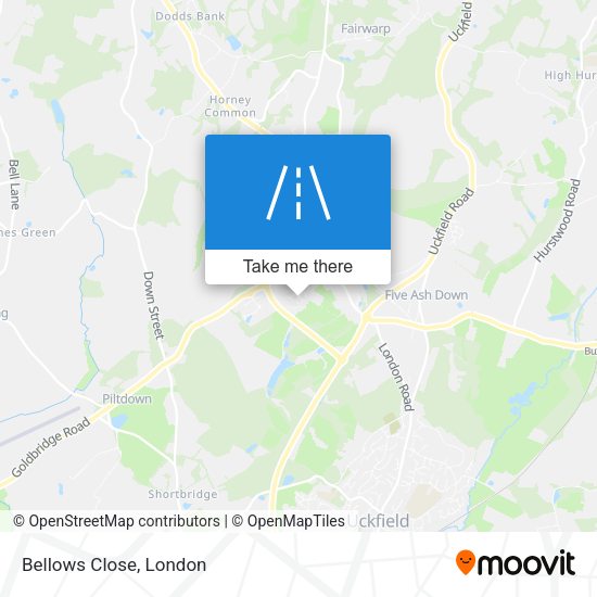 Bellows Close map