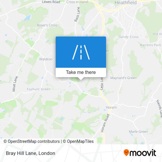 Bray Hill Lane map