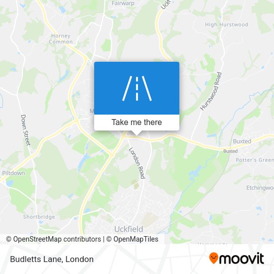 Budletts Lane map