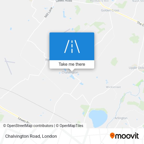 Chalvington Road map