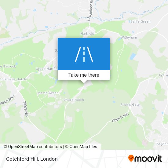 Cotchford Hill map