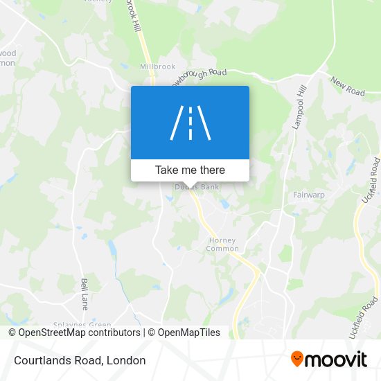 Courtlands Road map