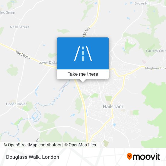 Douglass Walk map