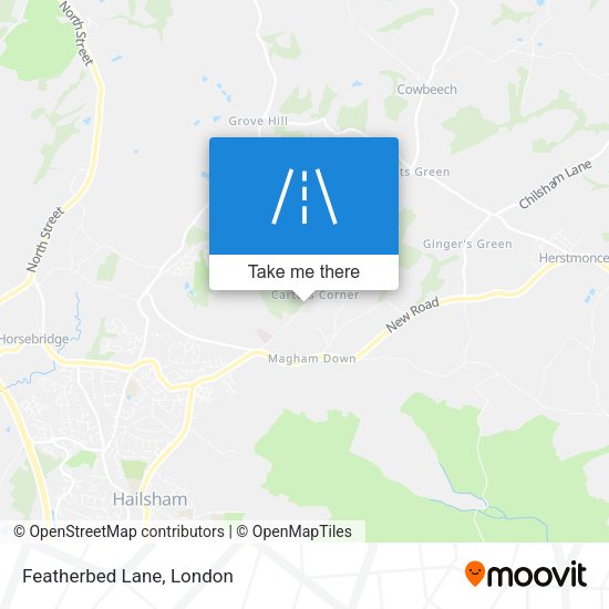Featherbed Lane map