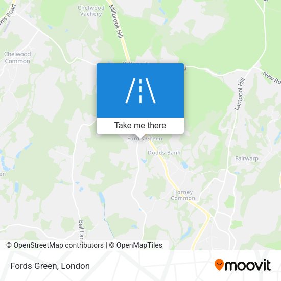 Fords Green map