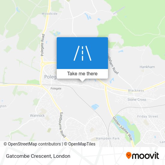 Gatcombe Crescent map