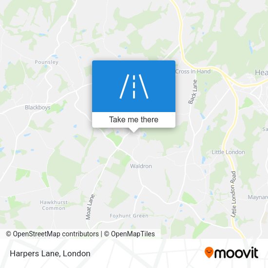 Harpers Lane map