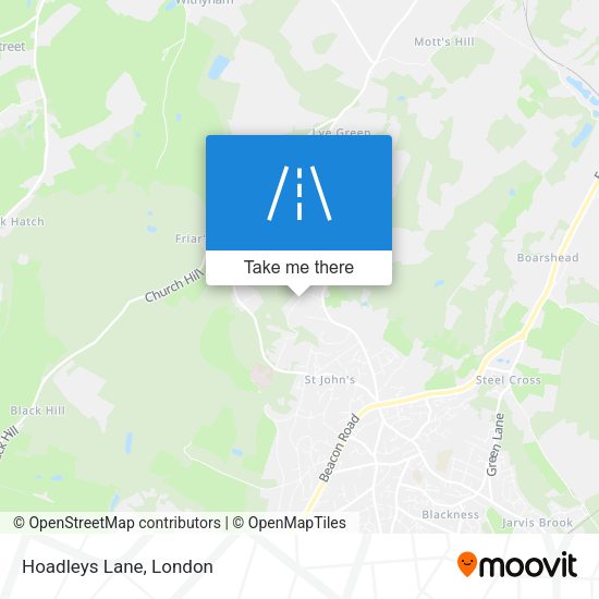 Hoadleys Lane map
