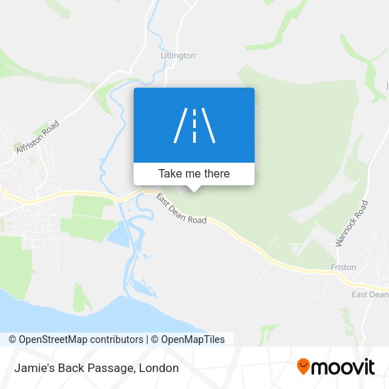 Jamie's Back Passage map