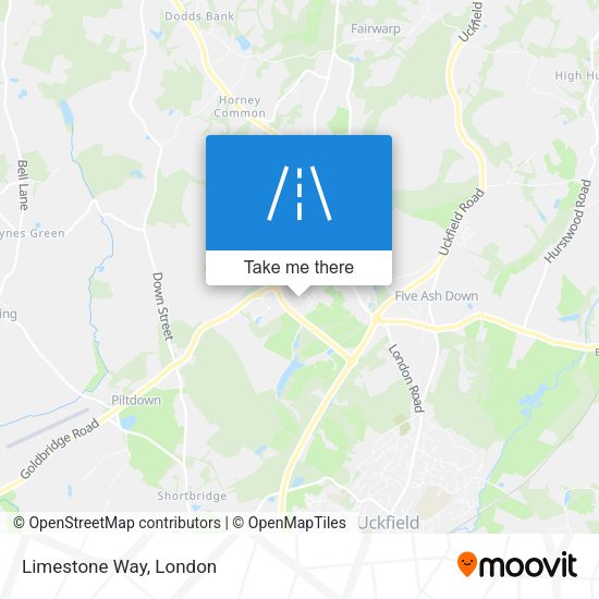Limestone Way map