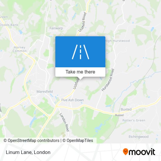 Linum Lane map