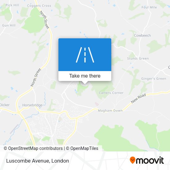 Luscombe Avenue map