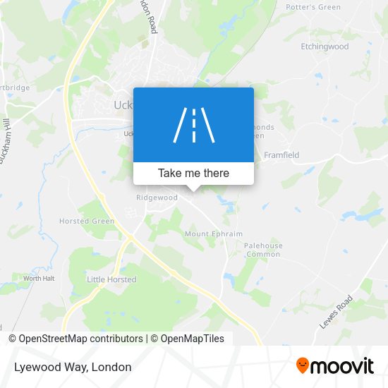 Lyewood Way map